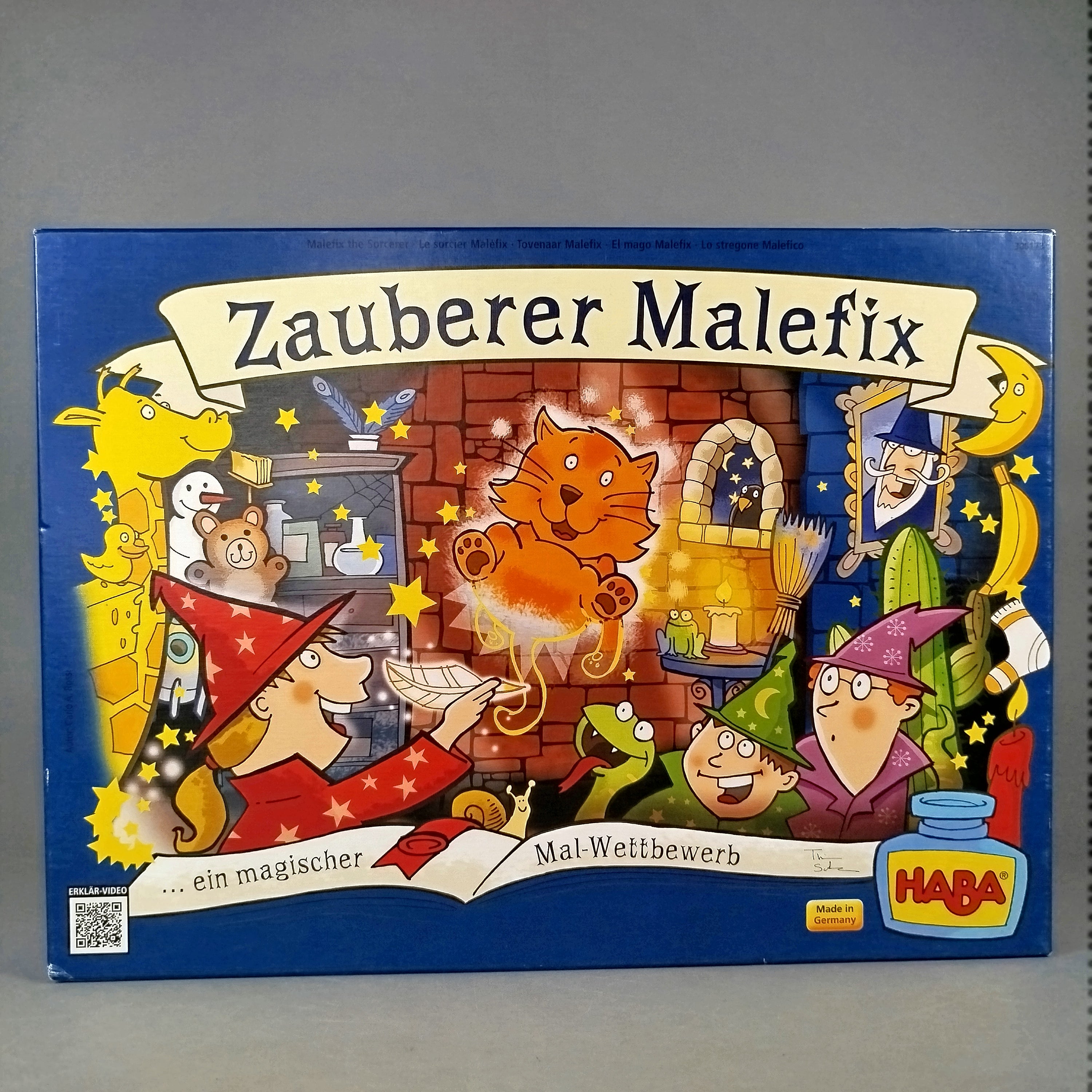 HABA Brettspiel Zauberer Malefix – magischer Malwettbewerb